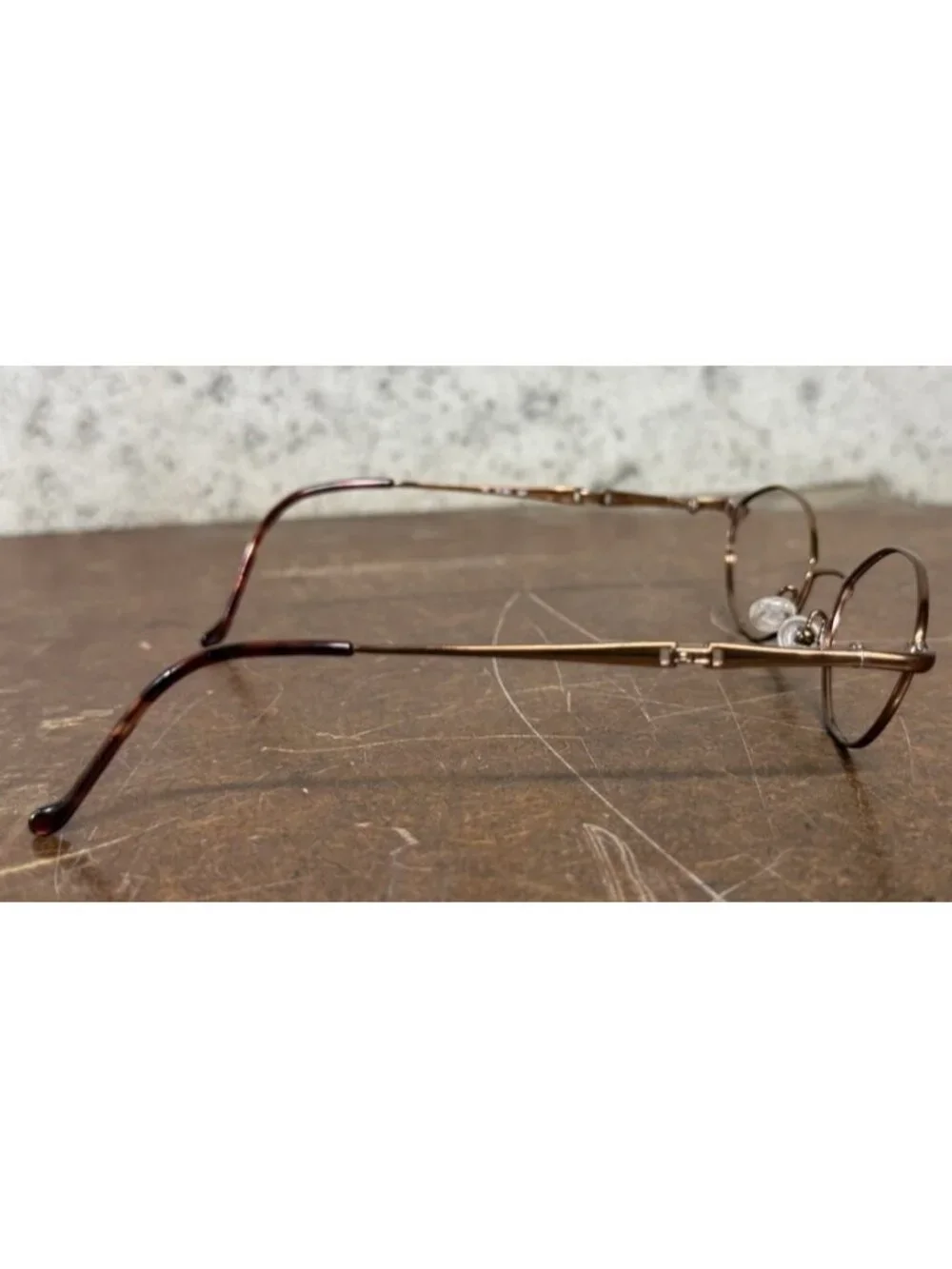 Vintage Ralph Lauren RL620 8ZF Slim Oval Brown Metal Eyeglasses Frames 46-18-130